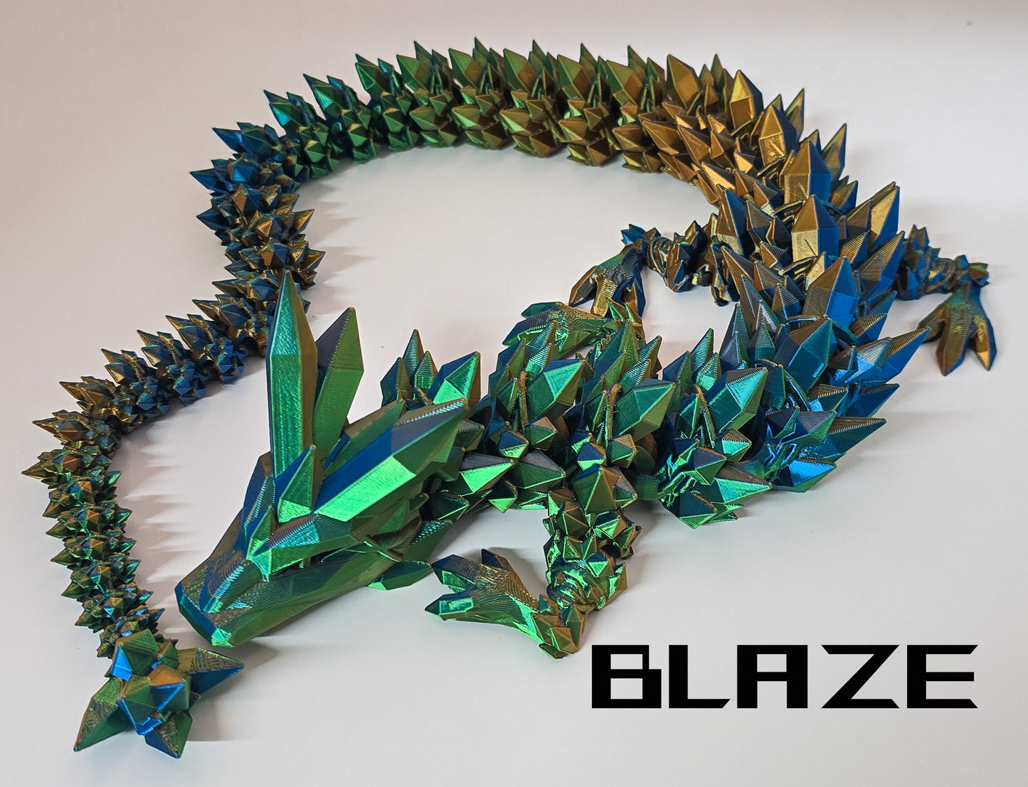 Crystal Dragon - 3D Printed - Cinderwing3D