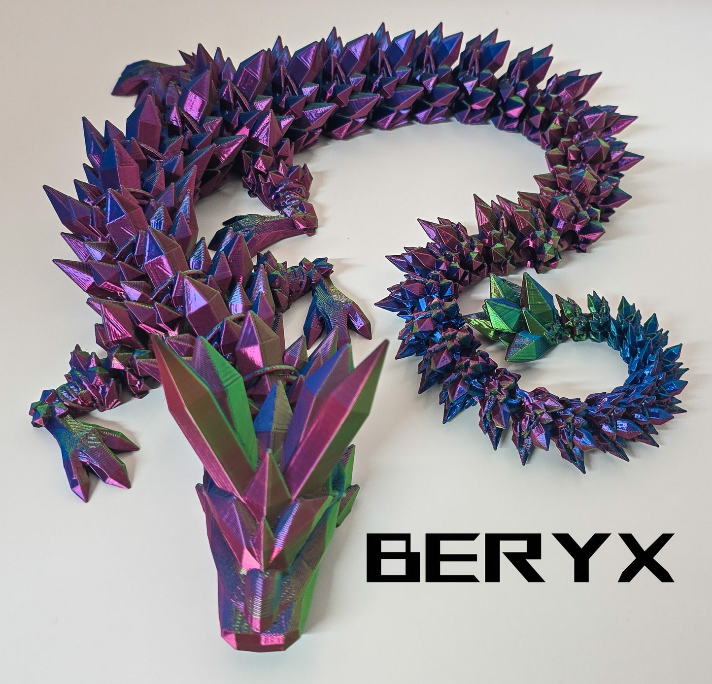 Crystal Dragon - 3D Printed - Cinderwing3D