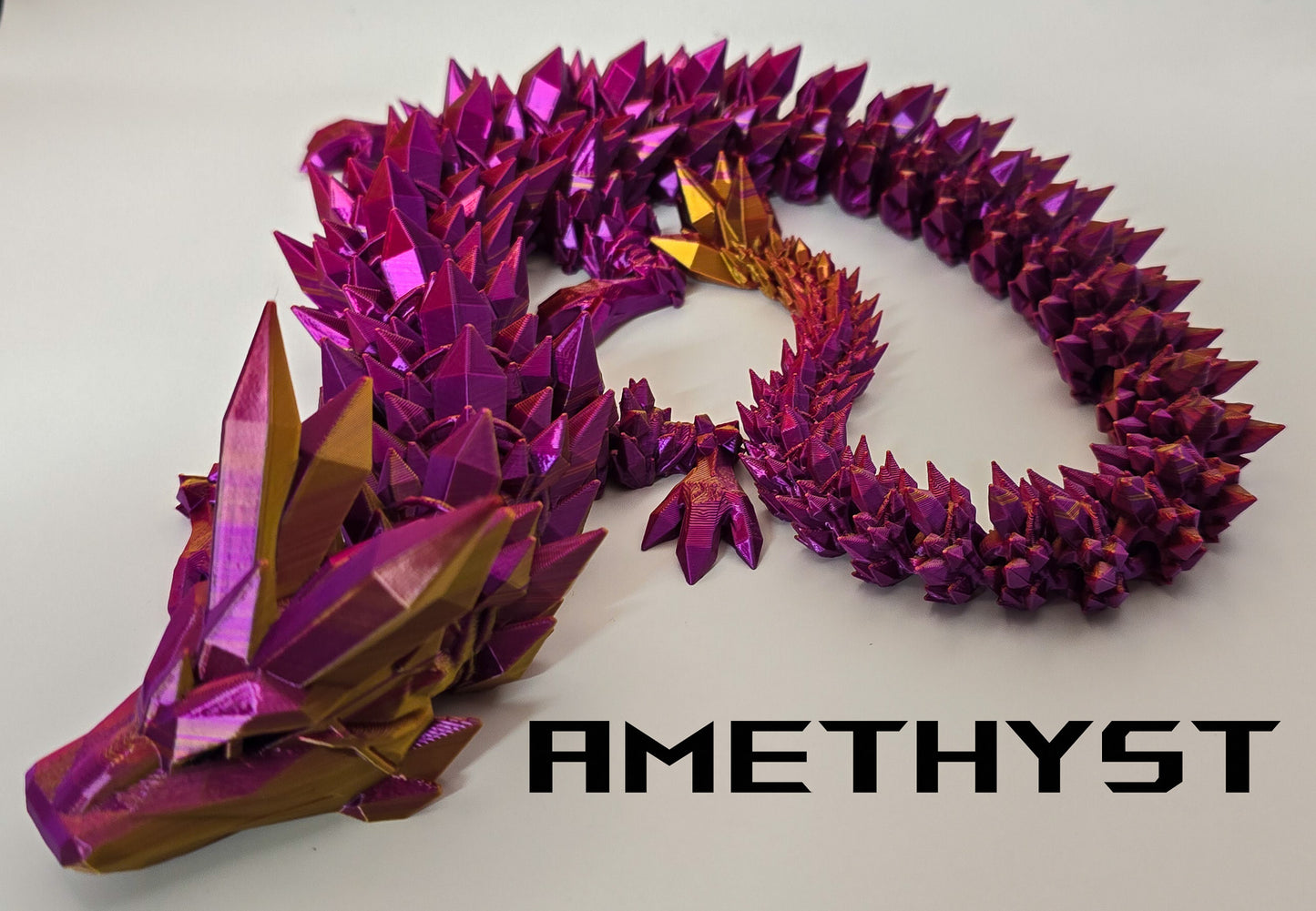 Crystal Dragon - 3D Printed - Cinderwing3D