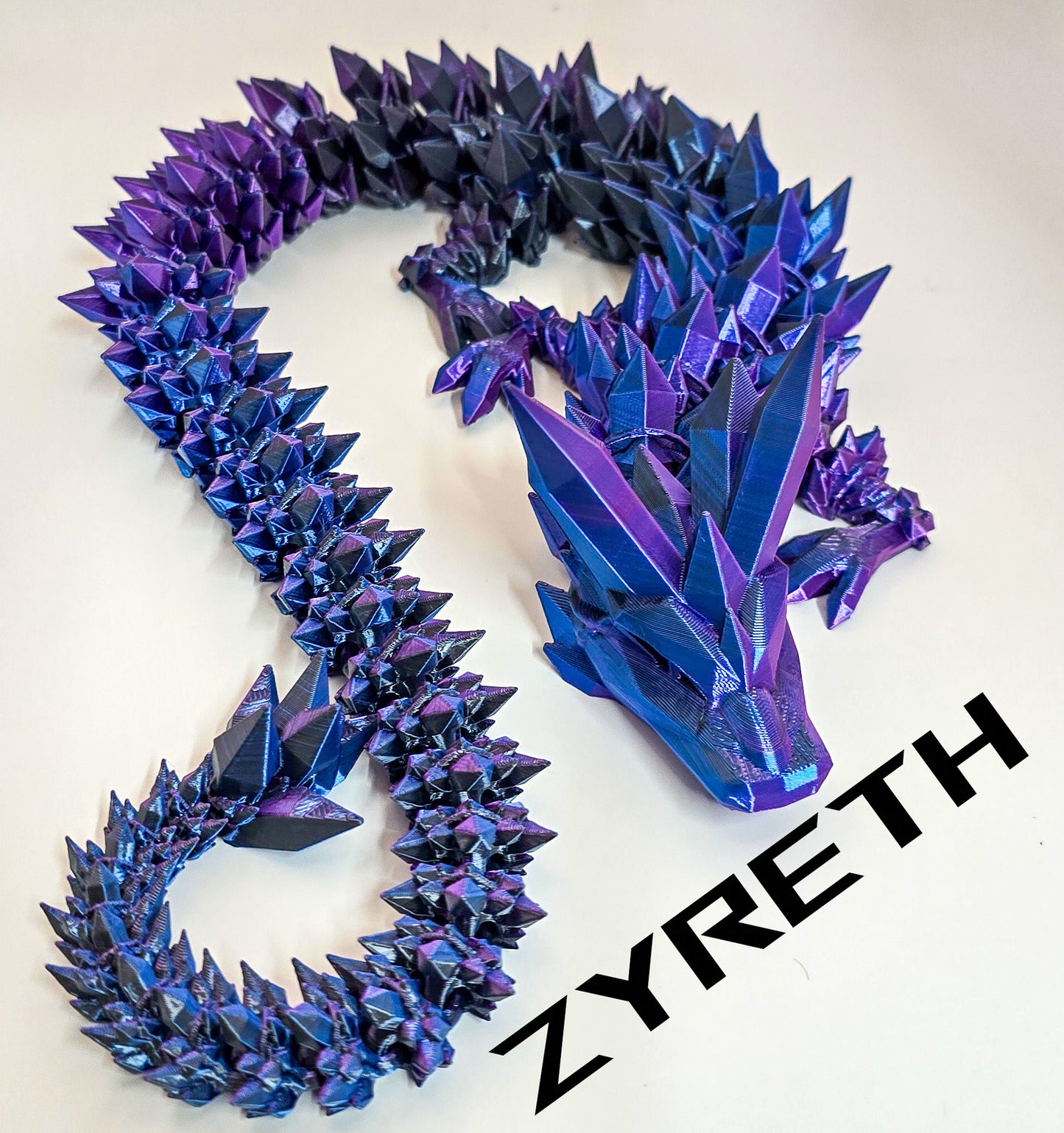 Crystal Dragon - 3D Printed - Cinderwing3D