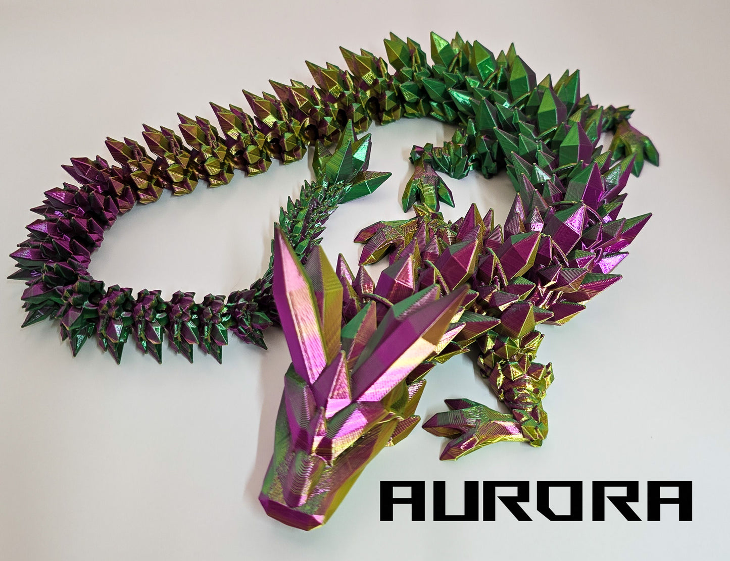 Crystal Dragon - 3D Printed - Cinderwing3D