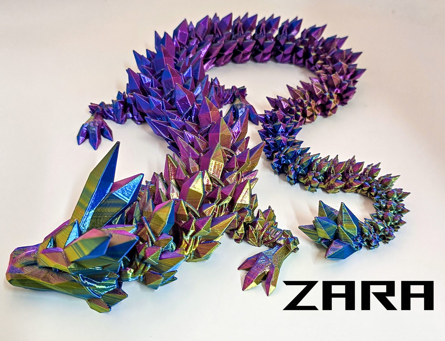 Crystal Dragon - 3D Printed - Cinderwing3D