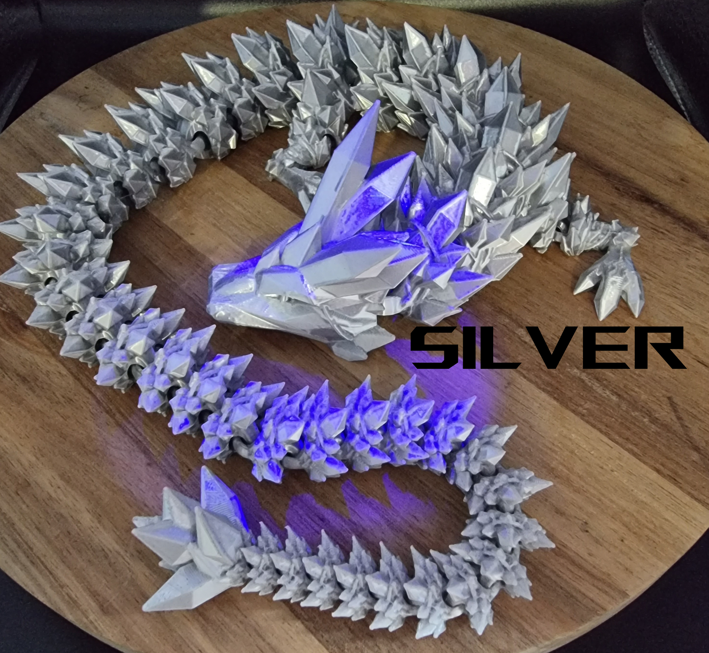 Crystal Dragon - 3D Printed - Cinderwing3D