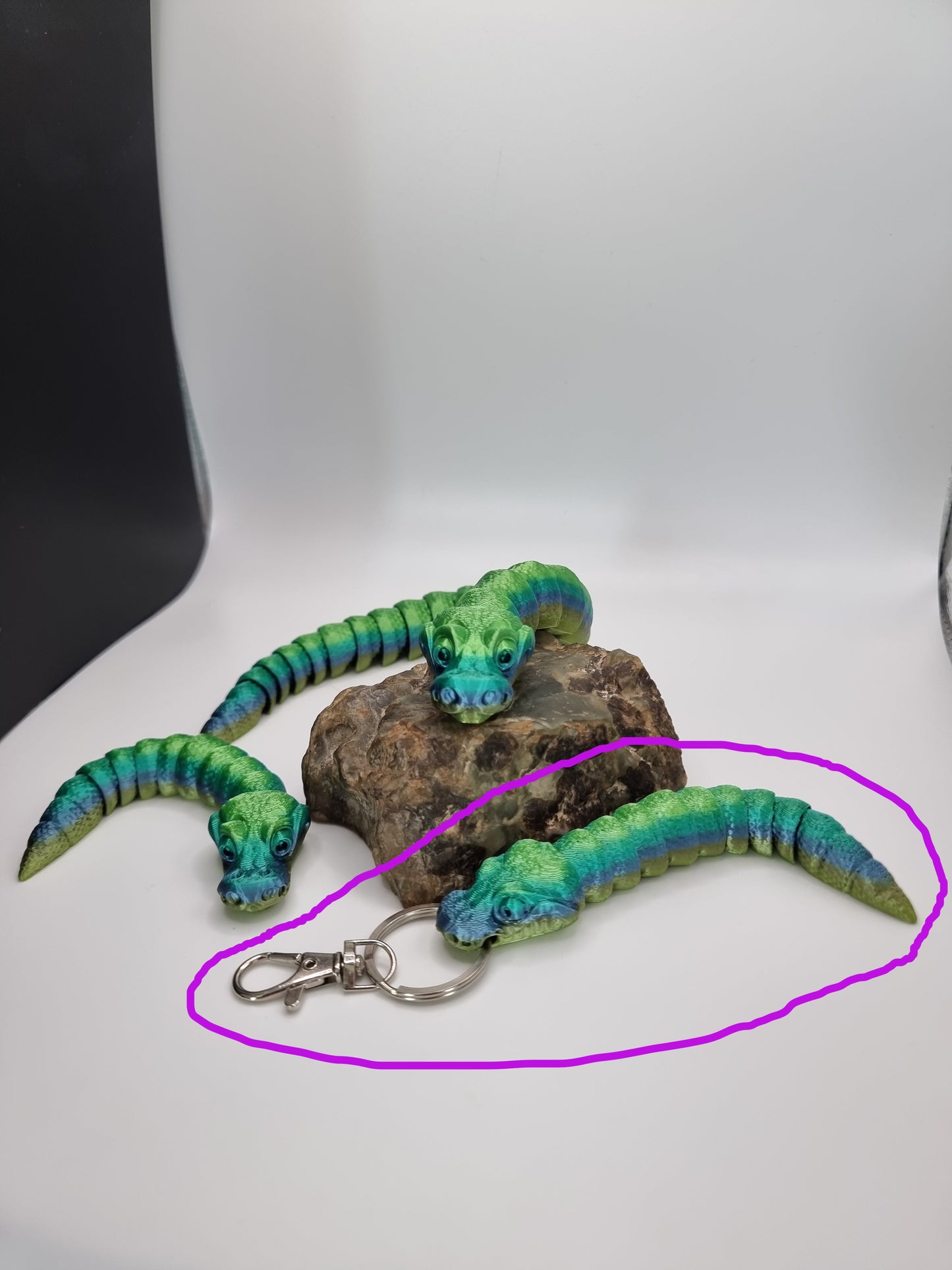 Mini ball Python snake - 3D Printed - MatMire Makes