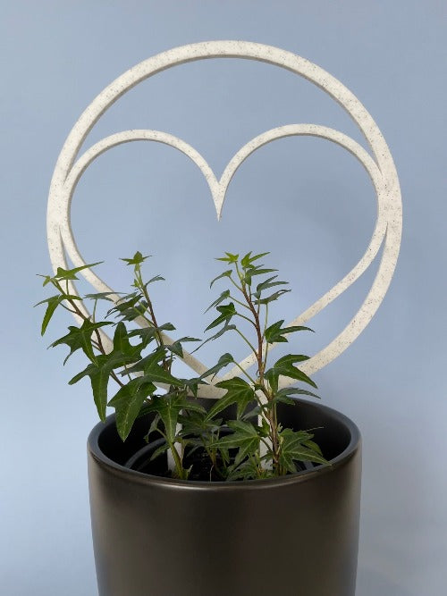 Indoor plant circle heart trellis - 3D Printed - Design Fusion