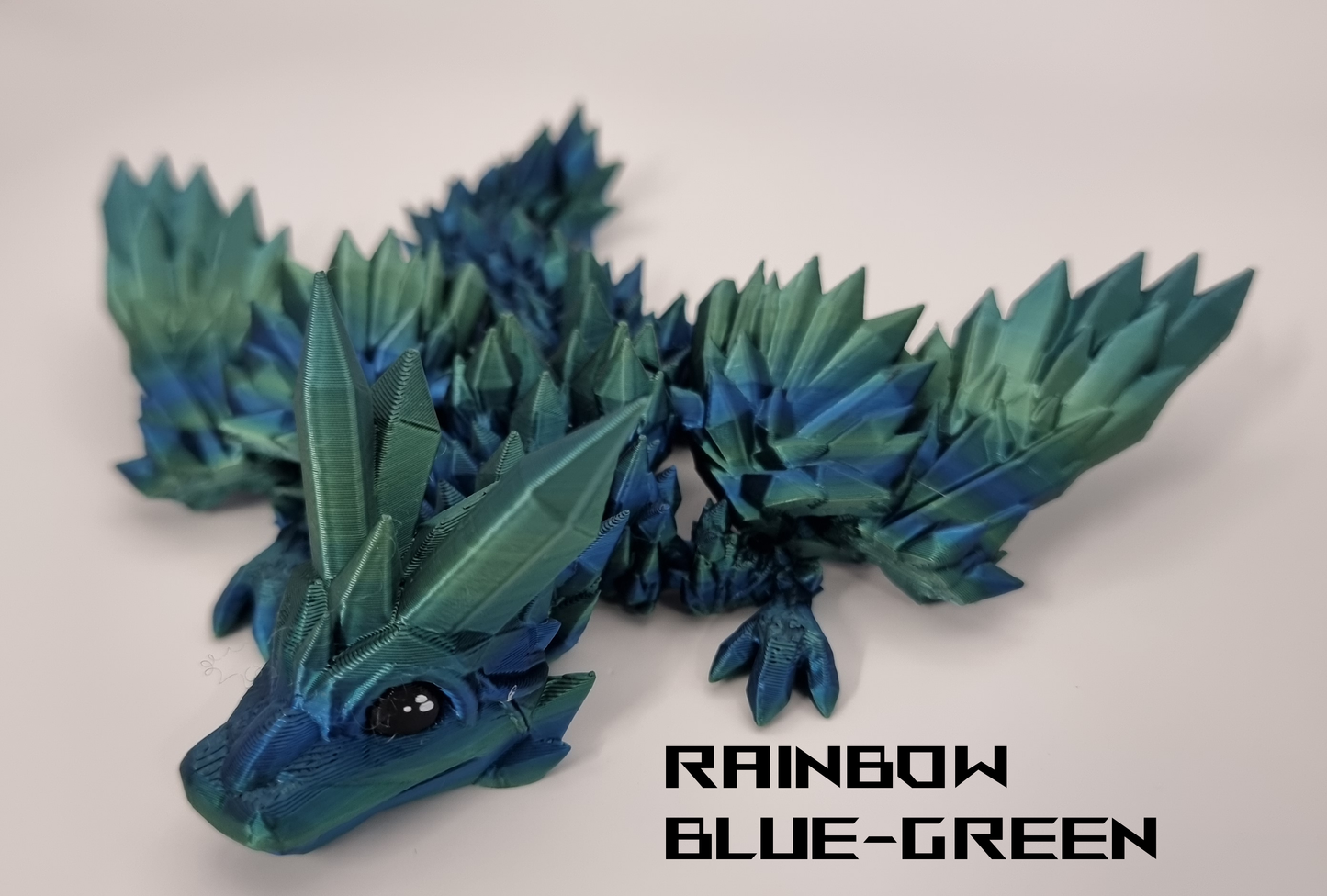 Baby Crystal Winged Dragon - 3D Printed - Cinderwing3D