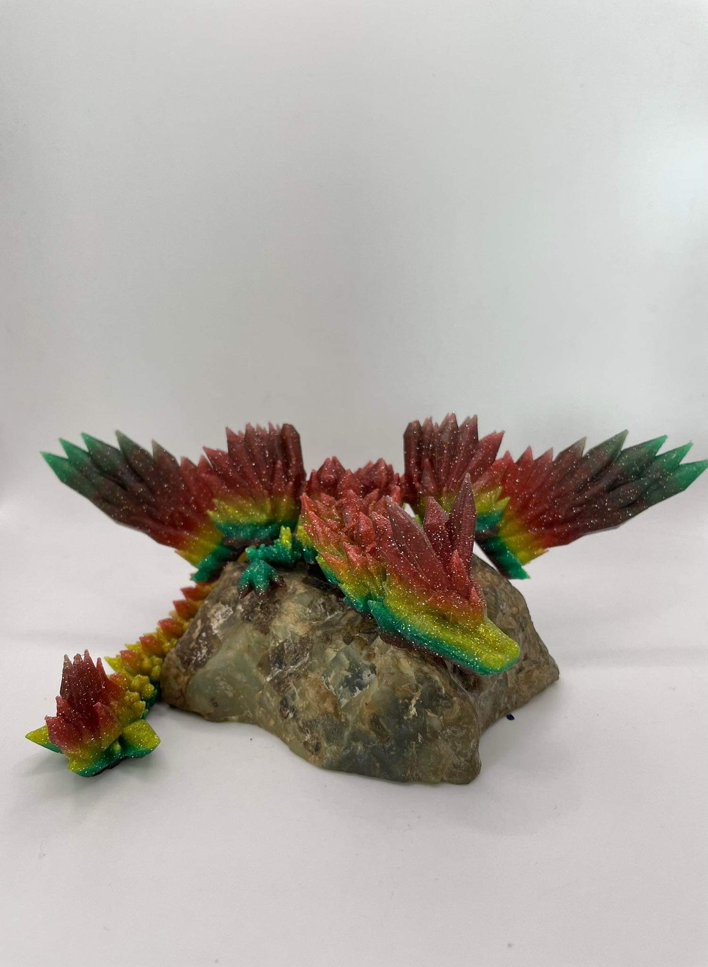 Crystal Winged Dragon - 3D Printed - Cinderwing3D