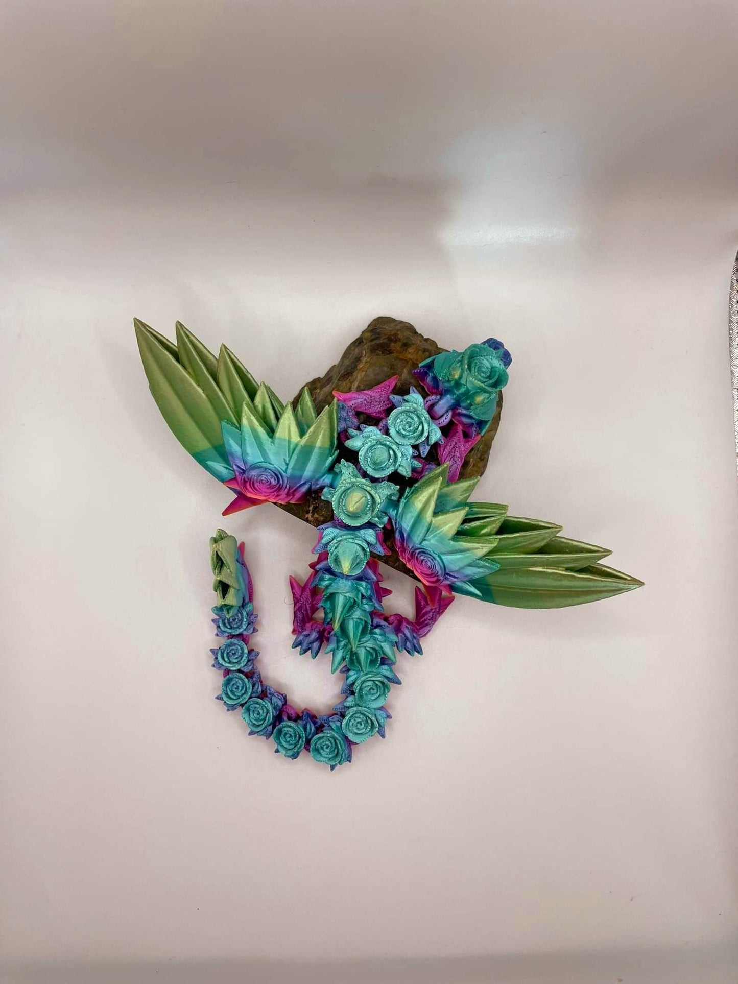 Rose Winged Dragon - 3D Printed - Cinderwing3D