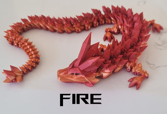 Crystal Dragon - 3D Printed - Cinderwing3D