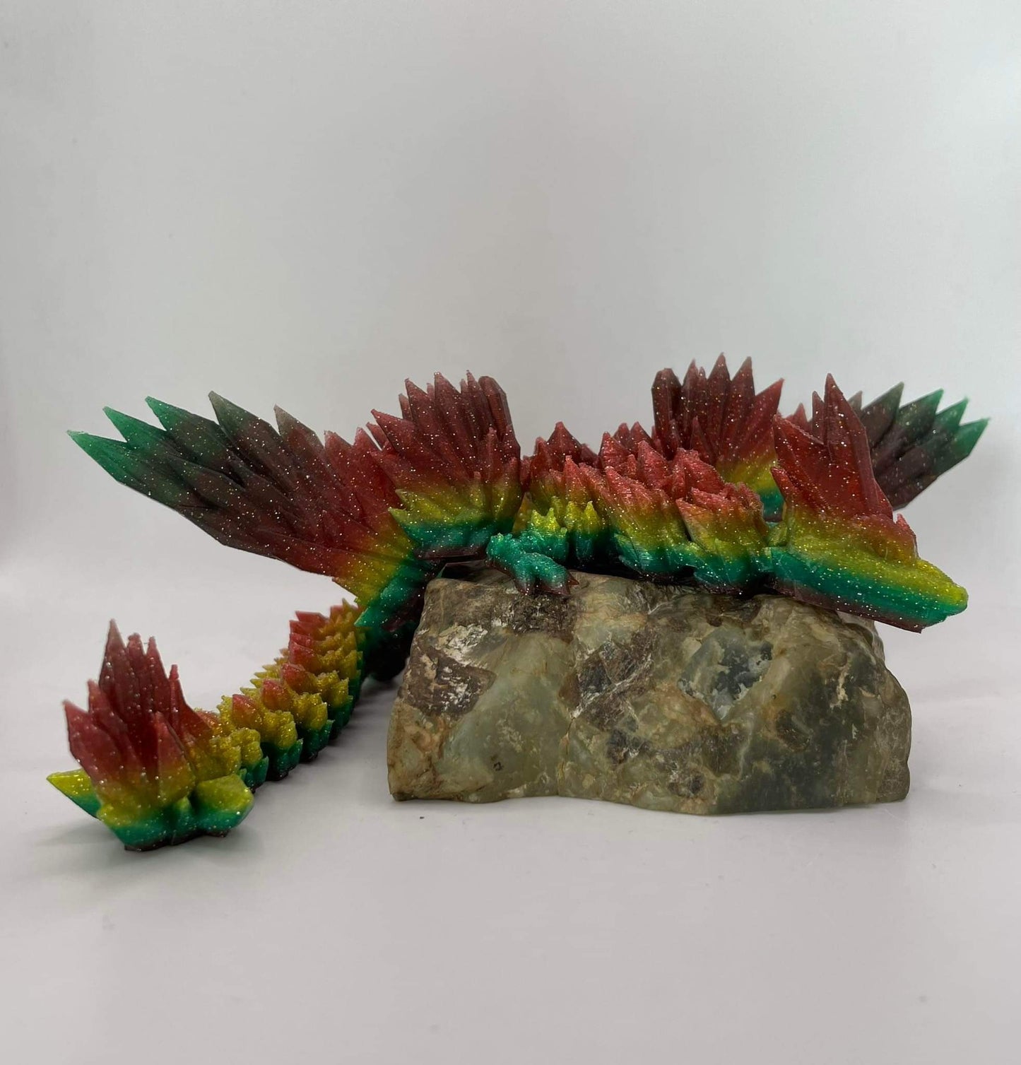 Crystal Winged Dragon - 3D Printed - Cinderwing3D